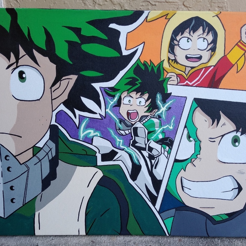 My hero academia custom painting